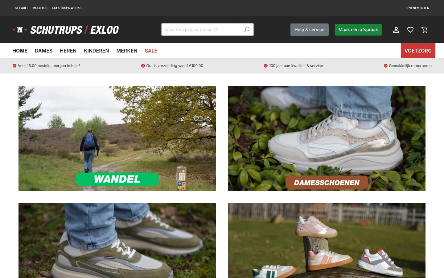 Schutrups Shopify shop and booking system