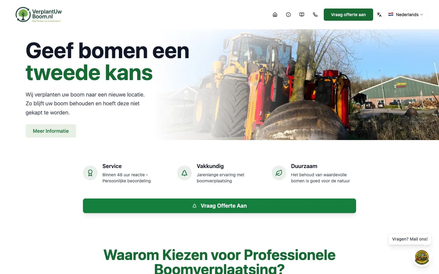 Verplantuwboom veebileht ja automatiseeritud reklaamid